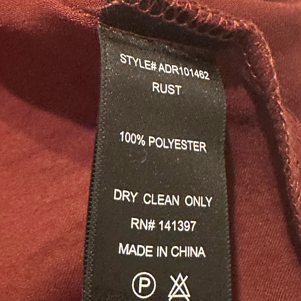 Astr the label rust satin mini dress - Picture 8 of 14